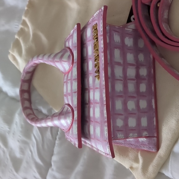 Jacquemus Le Chiquito Mini Bag 'Print Pink Checked' - Picture 3 of 13